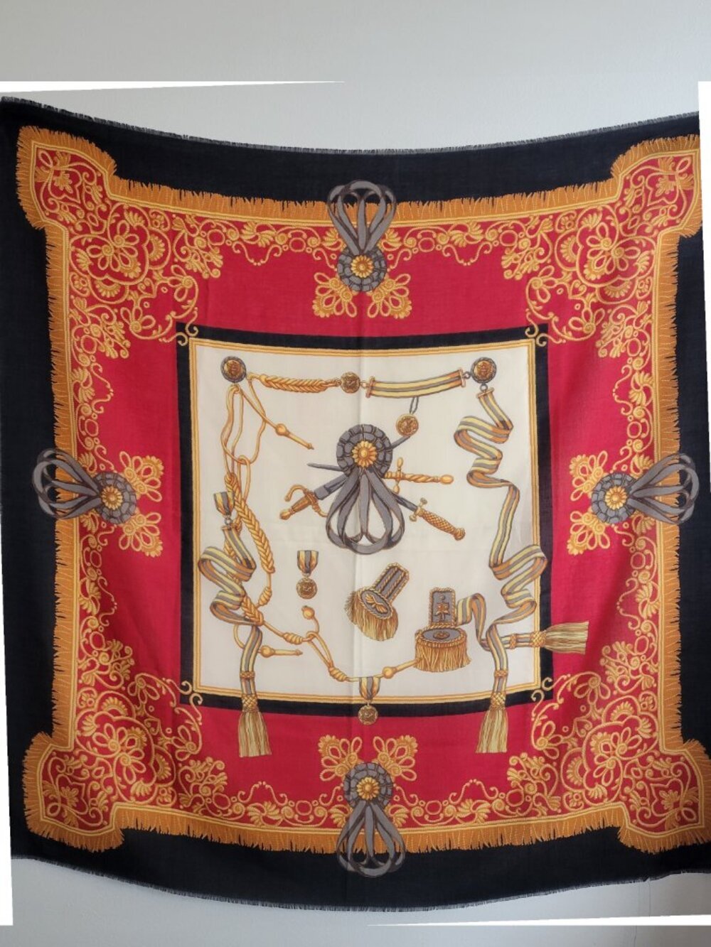 The Art of The Scarf the Rack Equestrian of Italy” 100% Polyester - Picture 3 of 12